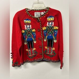 Michael simon christmas cardigan
